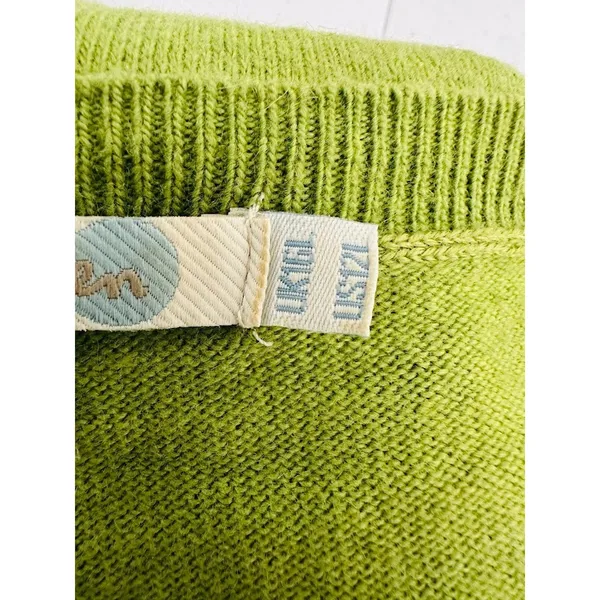 Boden Colorblock Midi Sweater Dress Angora Cashmere Blend 12 Long 12‎ L Colorful - Image 5