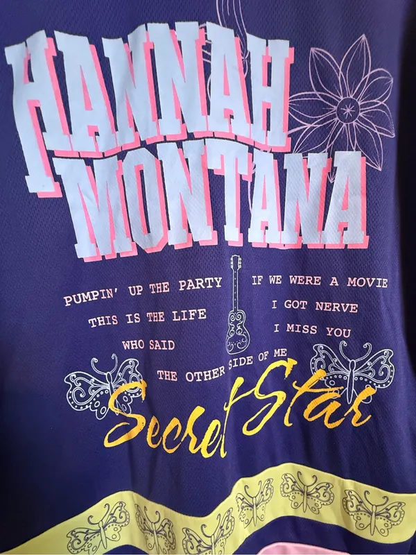 Disney Hannah Montana Secret Star Jersey Long Sleeve Top Women’s Size Small - Image 5