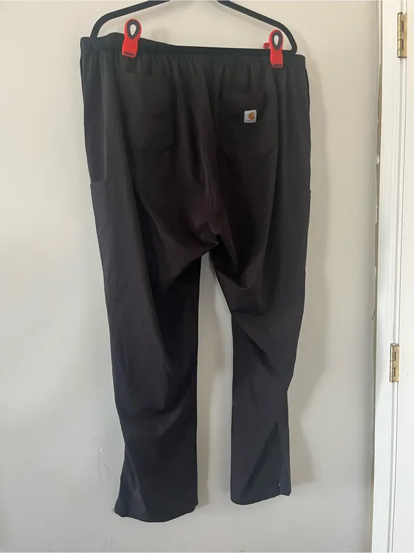 Carhartt Womens Black Scrub Pants Straight Leg XXL Utility Medical Workwear - Image 4