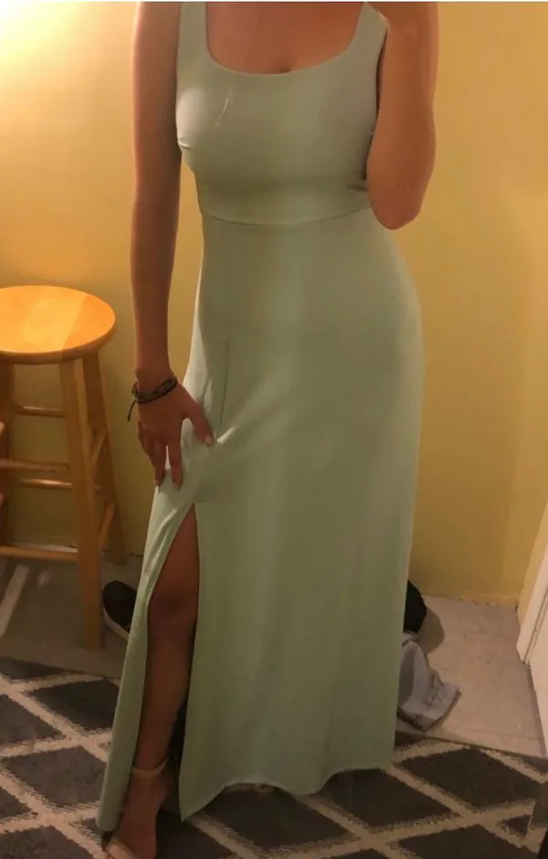 Birdy Grey dress. In color crepe sage. - Image 2
