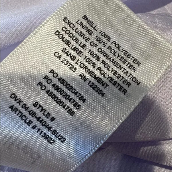 Aritzia‎ Wilfred Mademoiselle Dress Ice Lavender Satin Wrap S - Image 15