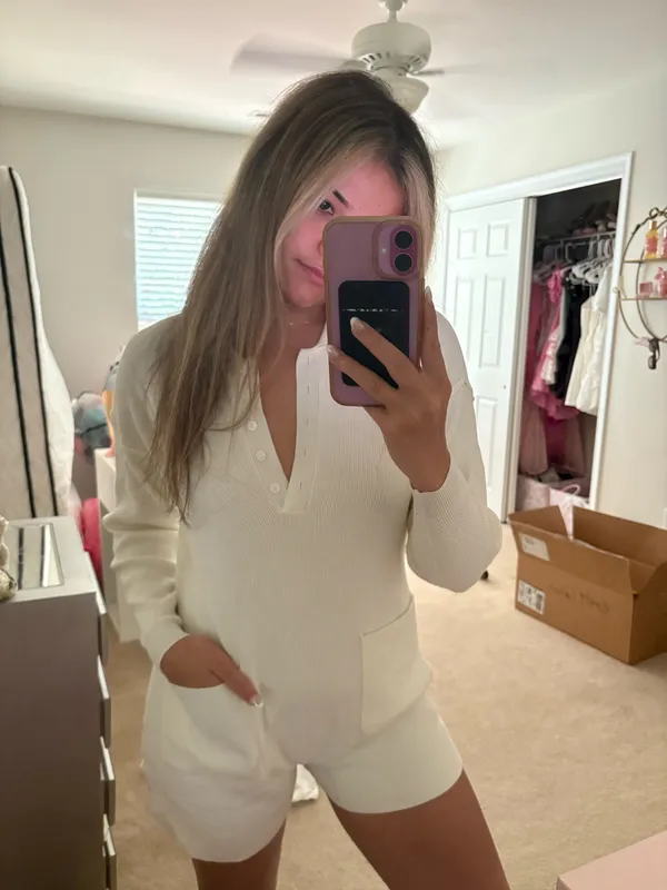 Altar'd State ribbed cream, one piece - Image 3