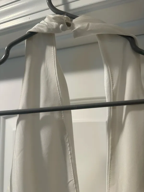 Lulus White Silk Dress - Image 5
