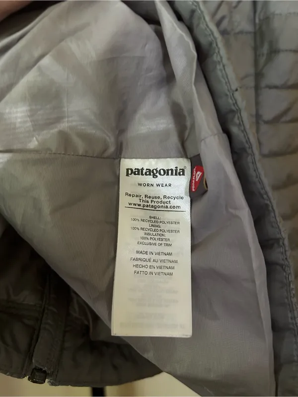 Patagonia Women’s Nano Puff Vest‎ Feather Gray Lightweight Quilted Size XS - Image 7