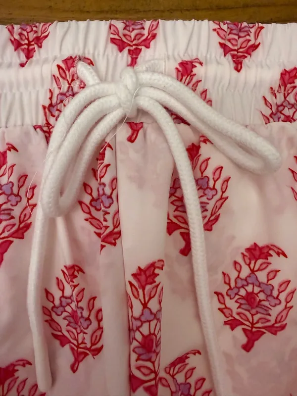 Roller Rabbit x Target Bouquet Drawstring Skort Shorts Pink Limited Edition M - Image 6