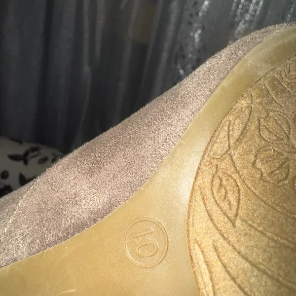 Brown‎ Suede Ankle Booties with Relaxed Fit - Image 5