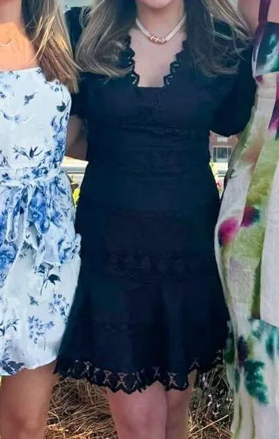 Black Eyelet Dress - Image 5