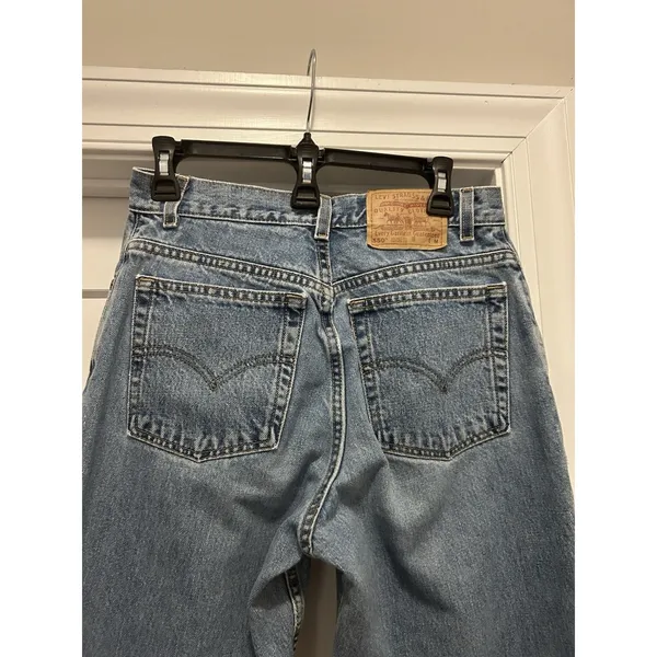 VTG Levis Jeans Womens 10 MIS Blue 550 Relaxed Tapered Mom Made in USA Y2K Denim - Image 10