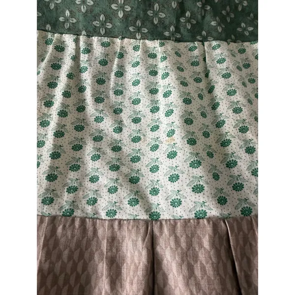 Vintage Homemade Patchwork Maxi Skirt Boho Prairie Cottagecore Peasant Tiered - Image 6