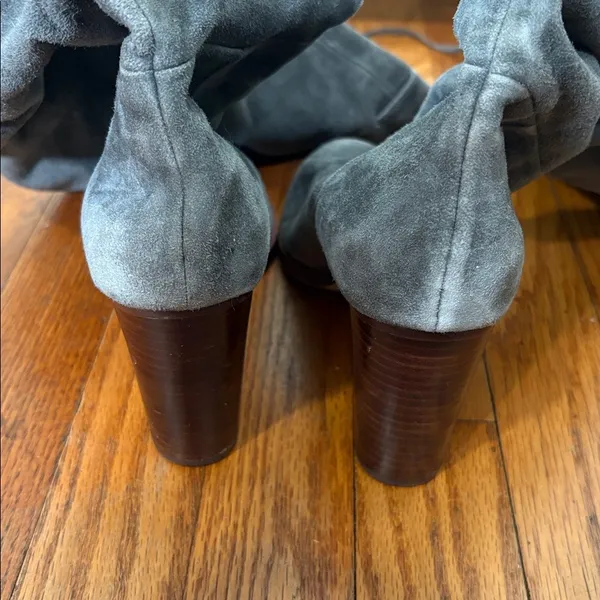 Anthropologie Splendid Darcie Knee Boots‎ Leather Grey size 8 - Image 7