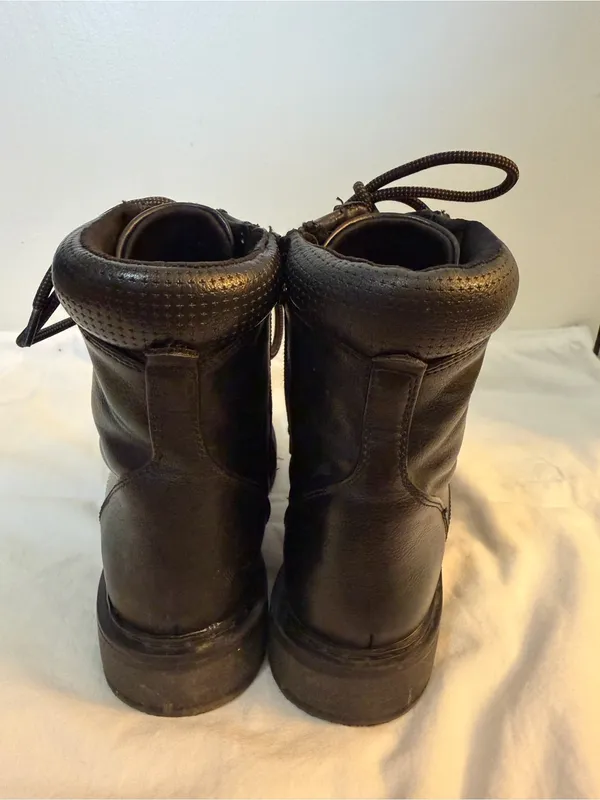 BareTraps Black Lace-Up Ankle Boots with Side Zipper Detail - Image 3