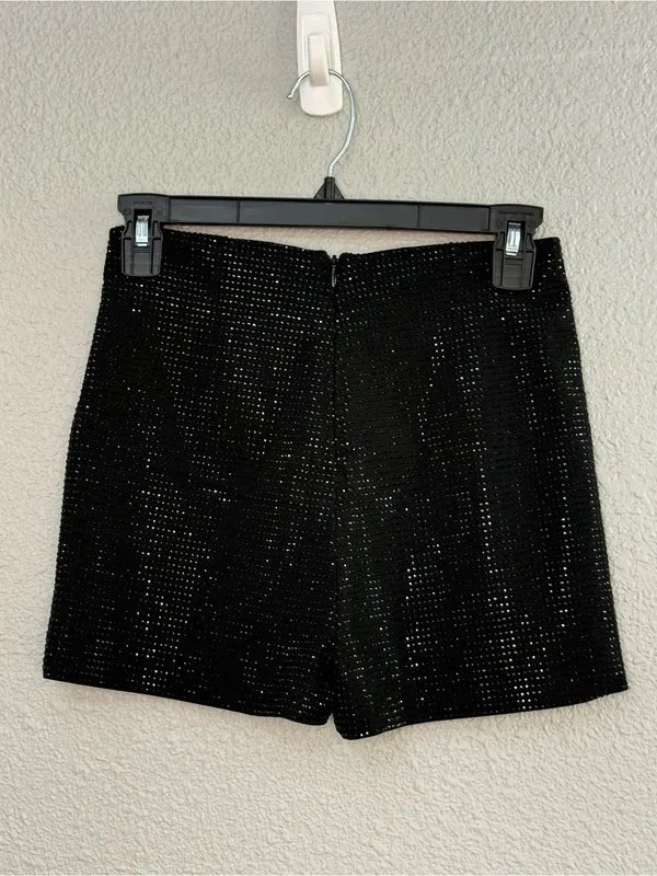 Cloud Ten NWT Rhinestone Black Shorts Size Small - Image 5