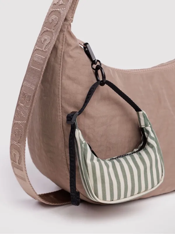 BAGGU CRESCENT BAG CHARM SAGE STRIPE - Image 2