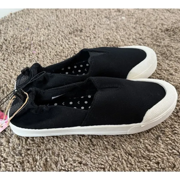 Roxy Womens Black Slip On Sneakers Casual Comfort Canvas Shoes Size 8 - Image 2