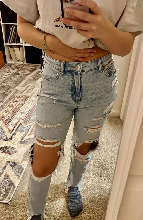 American Eagle Outfitters Distressed Jeans - Image 2
