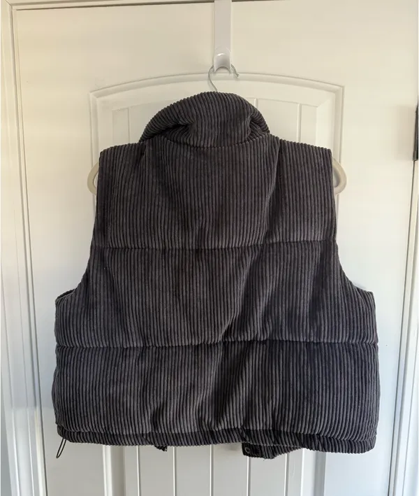 7 For All Mankind Blue Corduroy Vest - Image 2