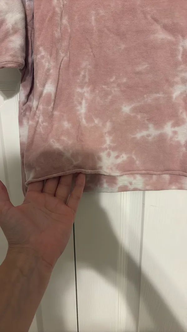 Cropped tie die t-shirt - Image 2