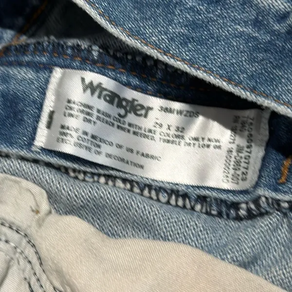 Vintage style wrangler‎ cut off denim shorts light wash - Image 7