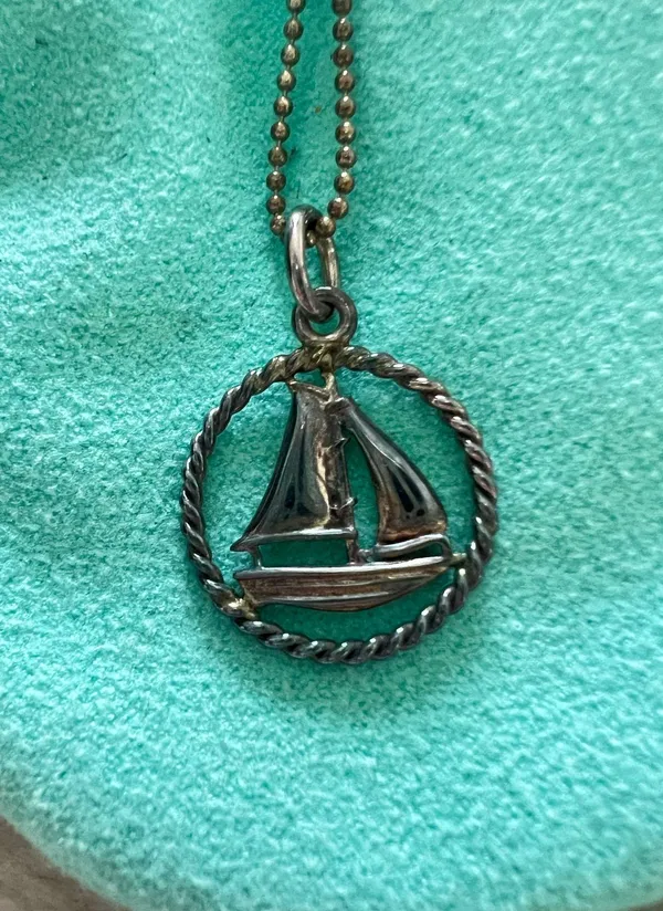 Tiffany & Co. Sailboat Pendant Necklace - Image 2