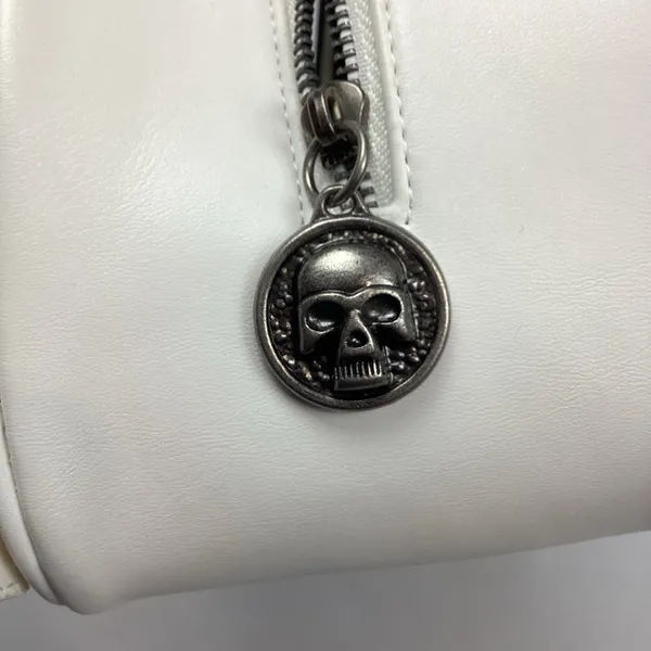 Ed Hardy Satchel Bag Butterfly & Skull White Backround NEW! Retail $80 - Image 9