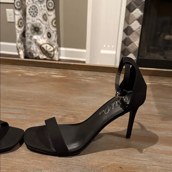 Wild Pair Bethie Black Stiletto Heels Size 9.5‎ New Ankle Strap Dress Shoes - Image 4