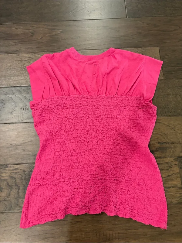 New With Tags Anthropologie Maeve Oink Smocked Top Sz S - Image 6