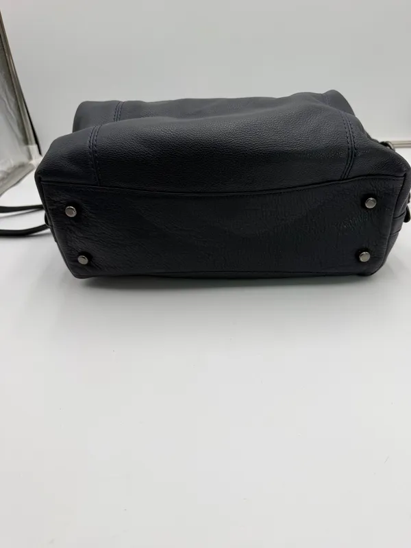 Coach F59325 Navy Blue Pebbled Leather Satchel Crossbody Shoulder Bag - Image 3
