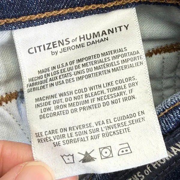 Citizens of Humanity‎ Emerson Slim Boyfriend Jeans Medium Wash Blue Denim 36 - Image 12