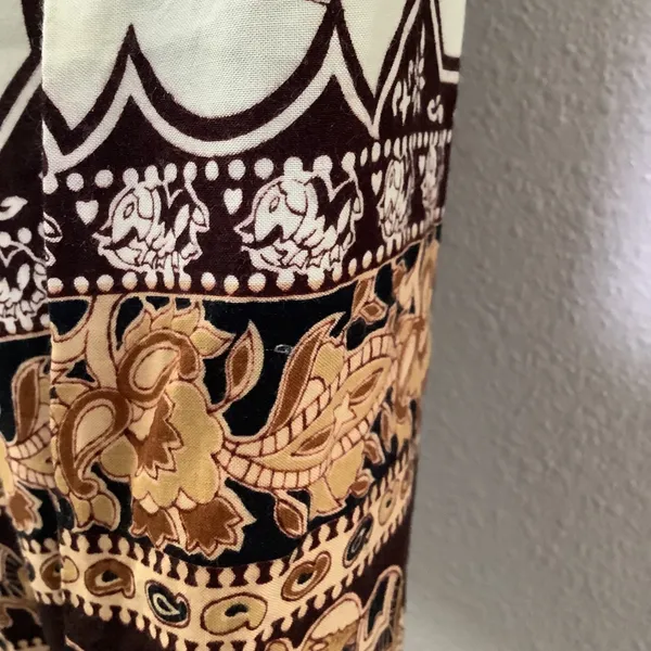 Earthy Elephant Artsy Bohemian Boho Chic Lightweight Casual Summer‎ Slip Dress M - Image 7