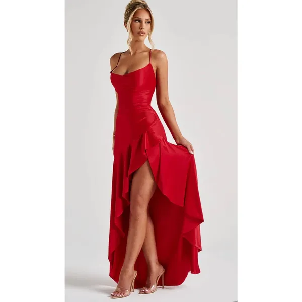 Babyboo SAMIRA MAXI DRESS - Cherry Red NWT Size Large - Image 3
