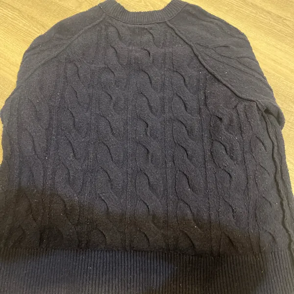 Aerie Navy blue cable knit sweater  - Image 2