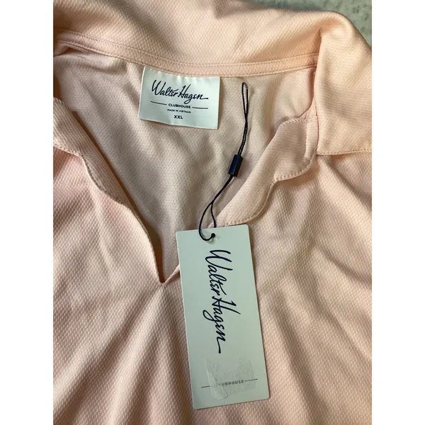 Walter‎ Hagen Womens XXL Pink Blossom Clubhouse Scallop Sleeveless Polo WGH11518 - Image 2