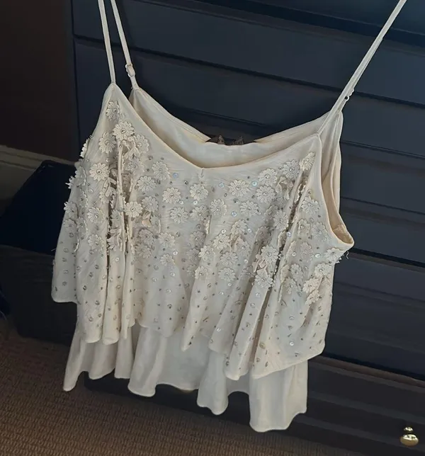 Anthropologie Ranna Gill large lined cotton tank top nwt $98 - Image 2