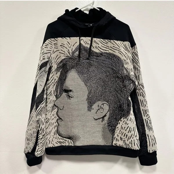 Justin Bieber X Nike, custom made Hoodie! Size large! - Image 4