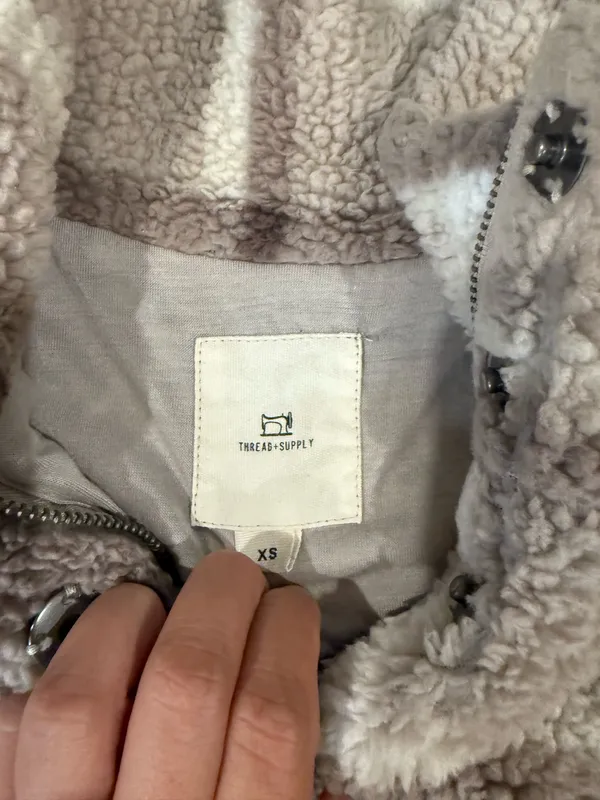 Plaid Sherpa jacket  - Image 3