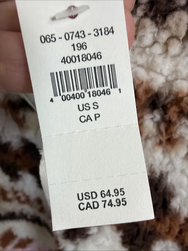 Aerie Hometown Festive Fleece One-Quarter Zip Sweatshirt W2481 Sz S - Image 9