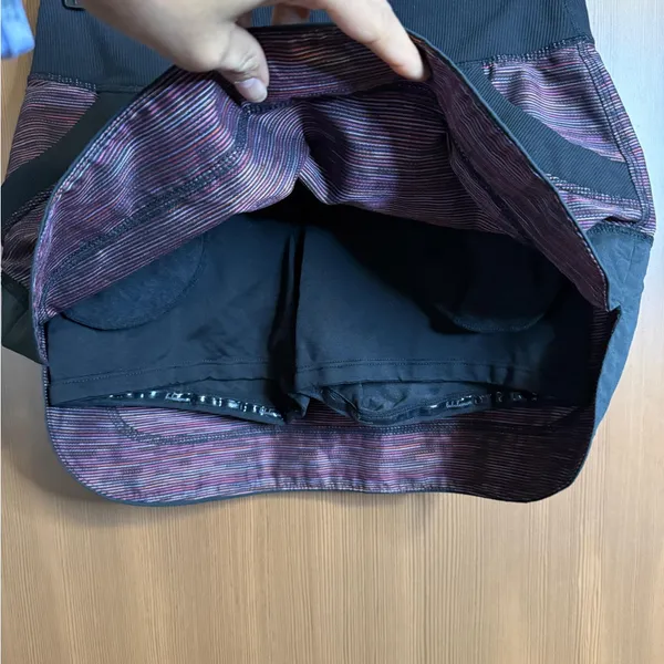 Lululemon Run For All Skirt sz 2 Space Dye Black - Image 11