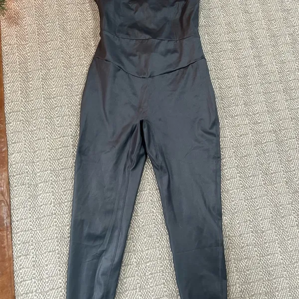 FP Movement by Free People Gray Cutout Active Jumpsuit - Image 4