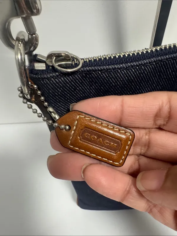 Coach Heritage Stripe Denim Vintage Crossbody Denim and Leather Trim - Image 5