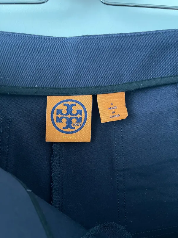 Tory Burch High-Waisted Navy Blue shorts - Image 3