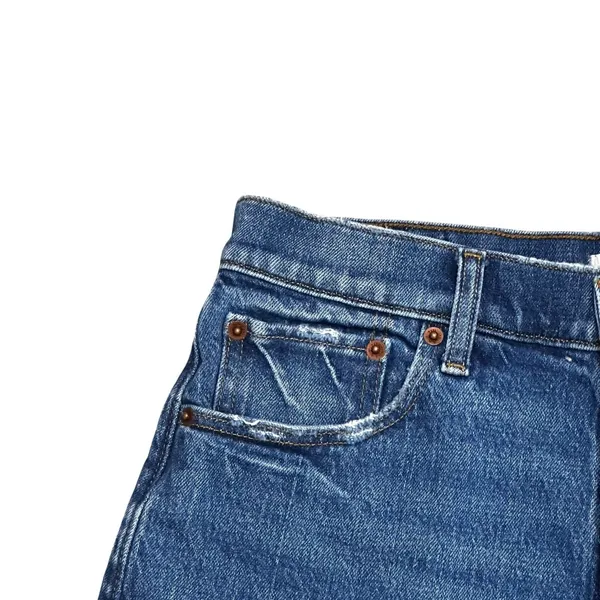 Abercrombie & Fitch The Mom Short High Rise Blue Denim Mom Shorts Size 28 - Image 4