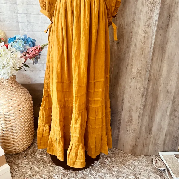 Free People Ochre Let’s Be Friends Dress - Image 6