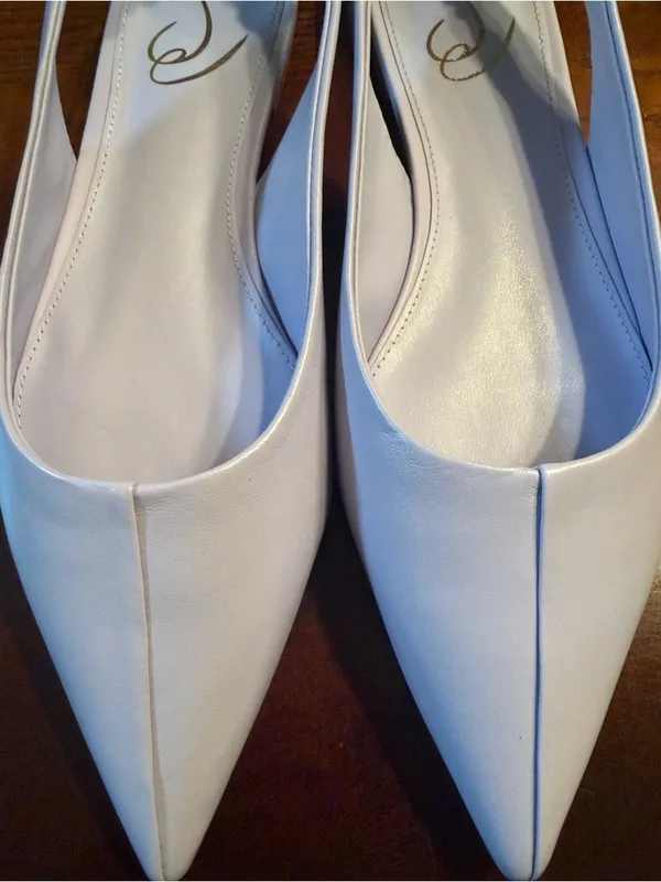 Sam Edelman Misty Lilac Pointed Toe Leather Slingback Flat Shoes(Size 8.5M) - Image 6