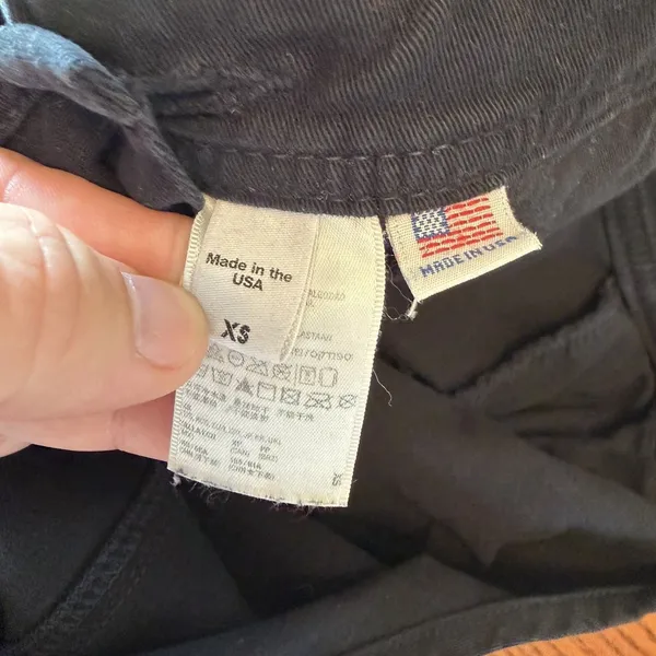 American apparel jeans VTG Black Overalls XS everyday‎ Casual Hippie Comfort - Image 5