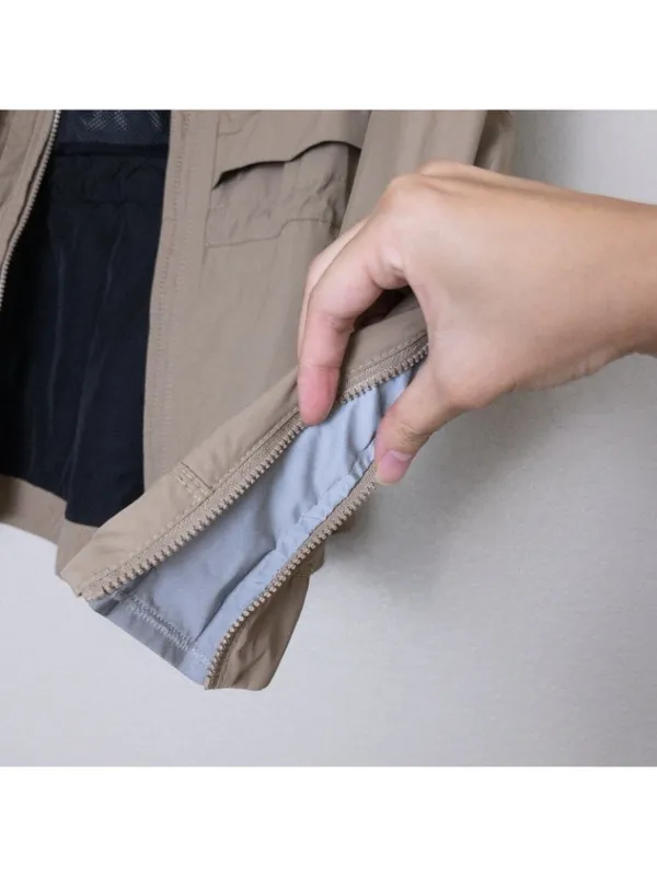 Athleta Open Road Shell Jacket XS Brownstone Beige Utility Water Repellent - Image 15