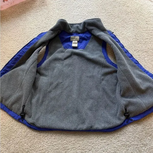 L.L. Bean Vintage Blue Fleece-Lined Zip Vest - Women's Outdoor Layer - Image 3