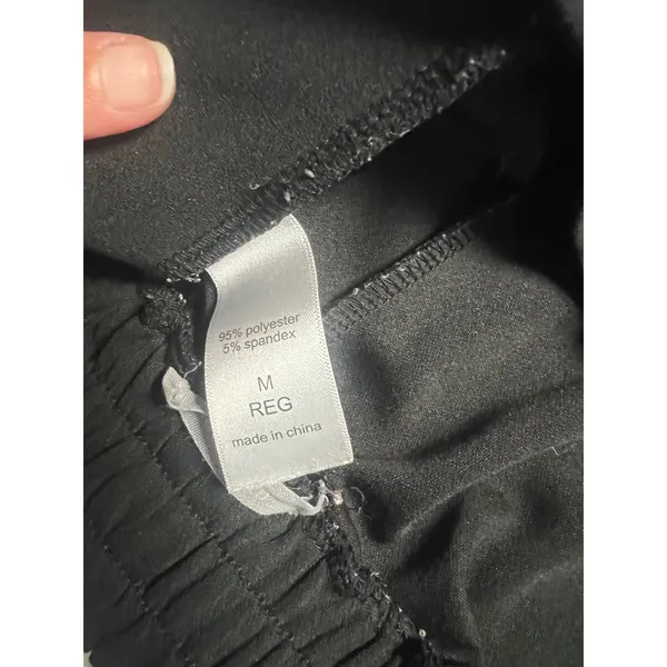 Maurices Womens Black Pull-On Dress Pants Medium Regular Stretch Career Office - Image 5