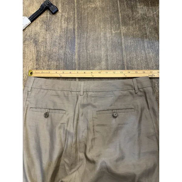 Vince Cupro-Cotton Blend Tapered Trouser Joggers Mushroom Tan Size 8 - Image 4