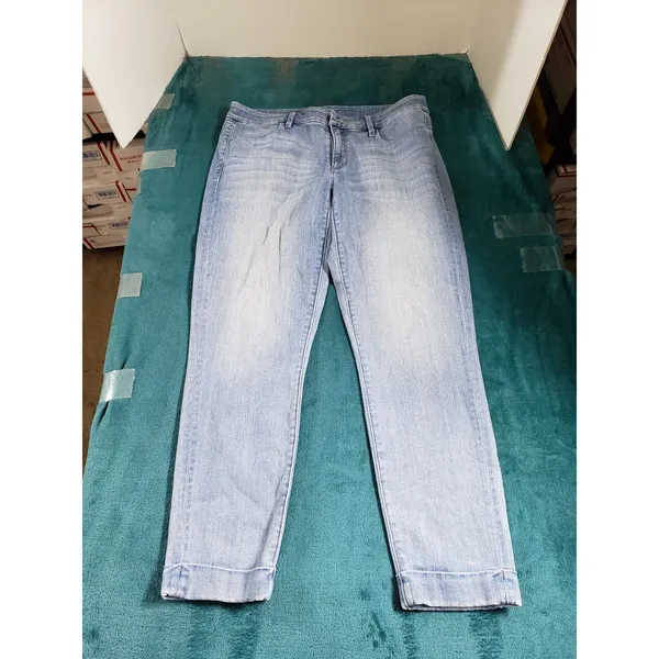 LOFT Light Wash Cropped Ankle Jeans - Image 2