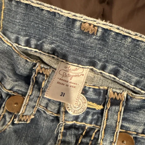 Y2K True Religion Womens Size 31 Bootcut Flare Jeans Blue - Image 2